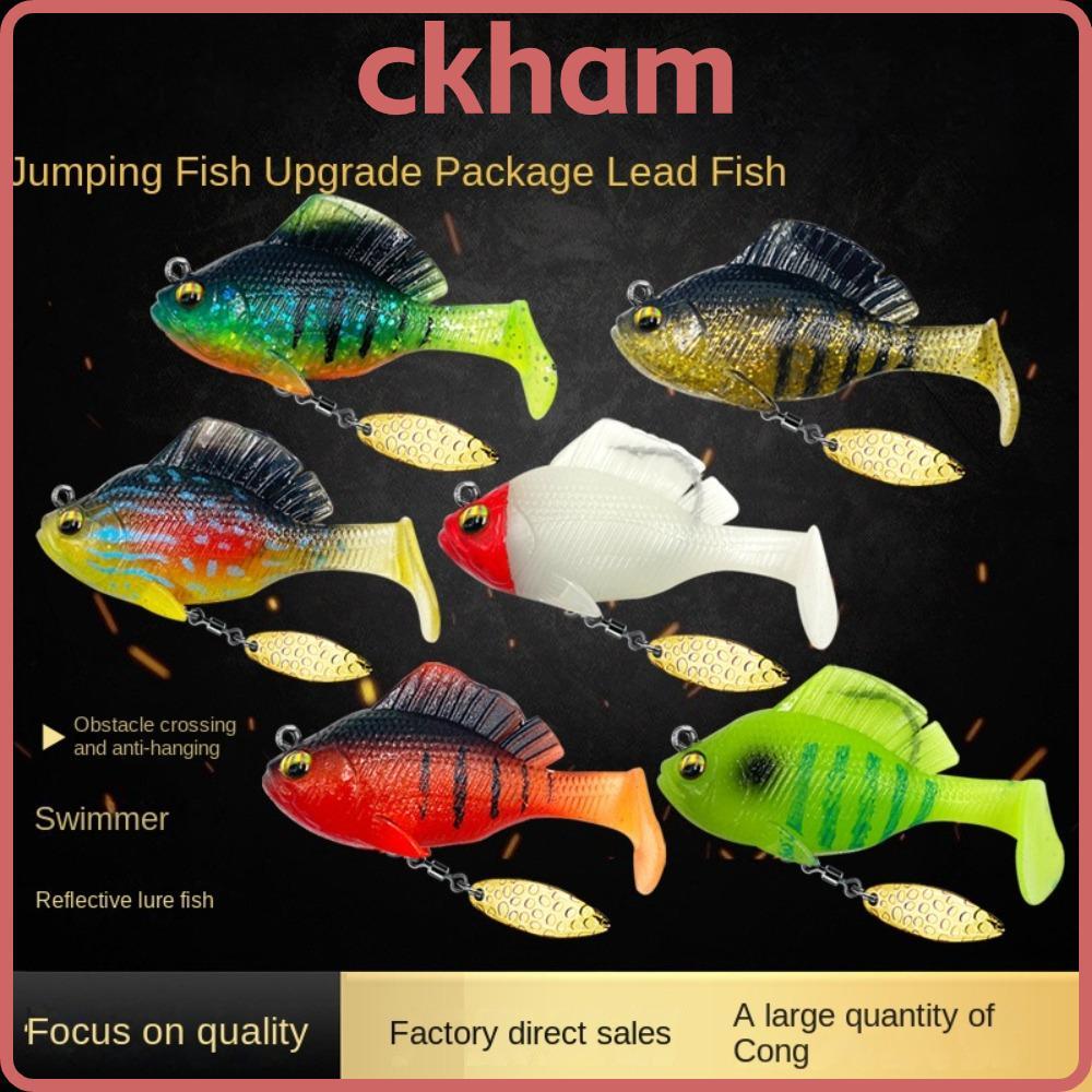 CKHAM Dark Sleeper เหยื่อนุ่มพร้อมตะขอตะกั่ว สำหรับการตกปลา Pike และ Trout