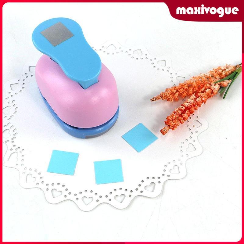 [Maxivogue] Square Punch Tab Punch หมัดรูปร่างแบบแมนนวลสําหรับเด็กผู้ใหญ่ที่เจาะกระดาษสําหรับ DIY