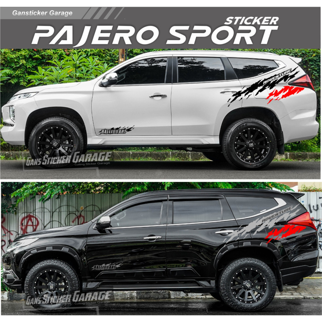 GNSTICKER สติ๊กเกอร์ pajero sport อุปกรณ์เสริม pajero sport สติ๊กเกอร์ด้านข้าง pajero sport