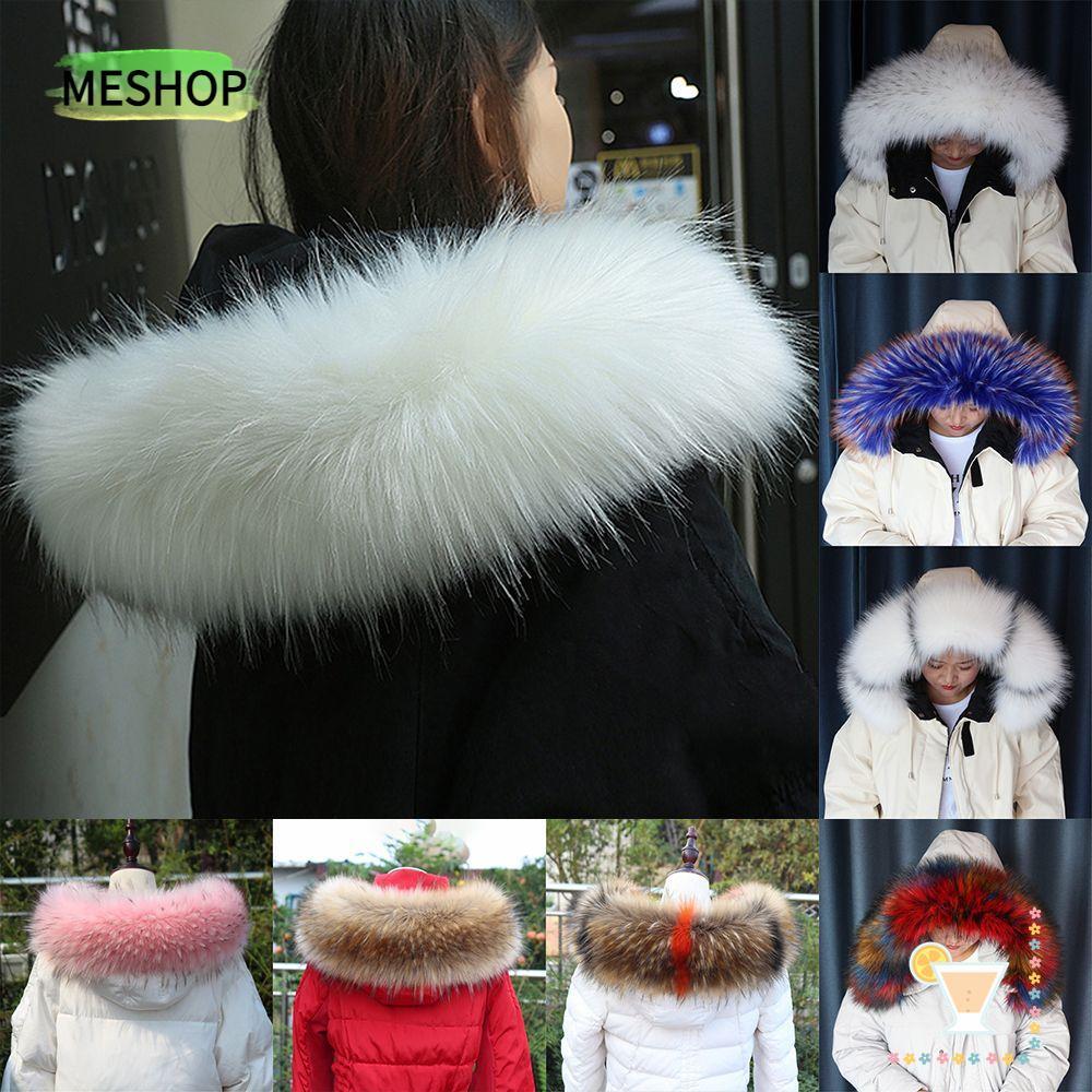 เสื้อกันหนาวแบบฮู้ด มีคอลายขนสัตว์ถอดได้ MESHOPTH
