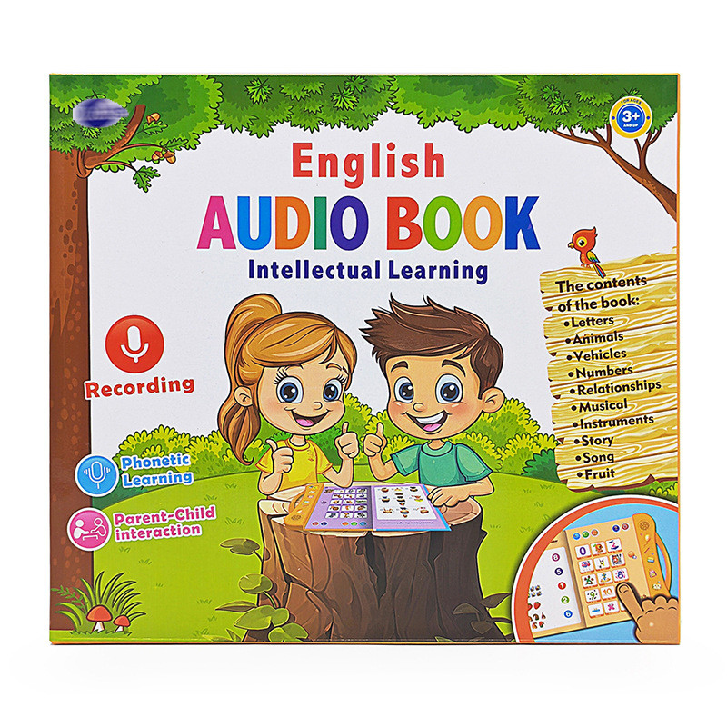 หนังสืออิเล็กทรอนิกส์ภาษาอังกฤษใหม่ ของเล่นการศึกษาสำหรับเด็กเล็ก หนังสืออ่านจุด หนังสือเสียง englis