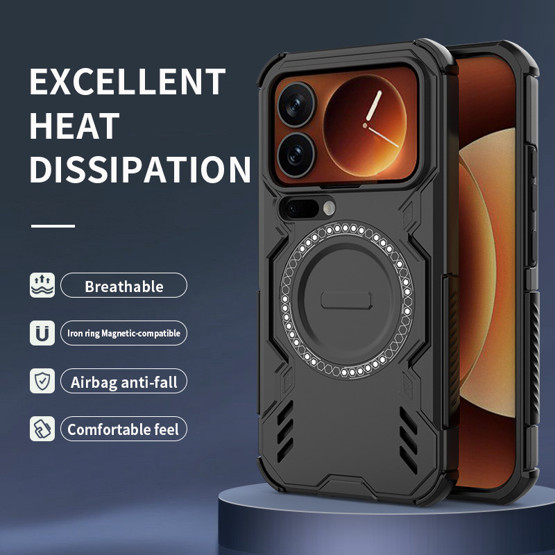 เกราะกันกระแทกกระจายความร้อนแม่เหล็กสําหรับXiaomi 15T Pro 15T 17 Pro Max 15Ultra Poco F7 Ultra F7 Pr