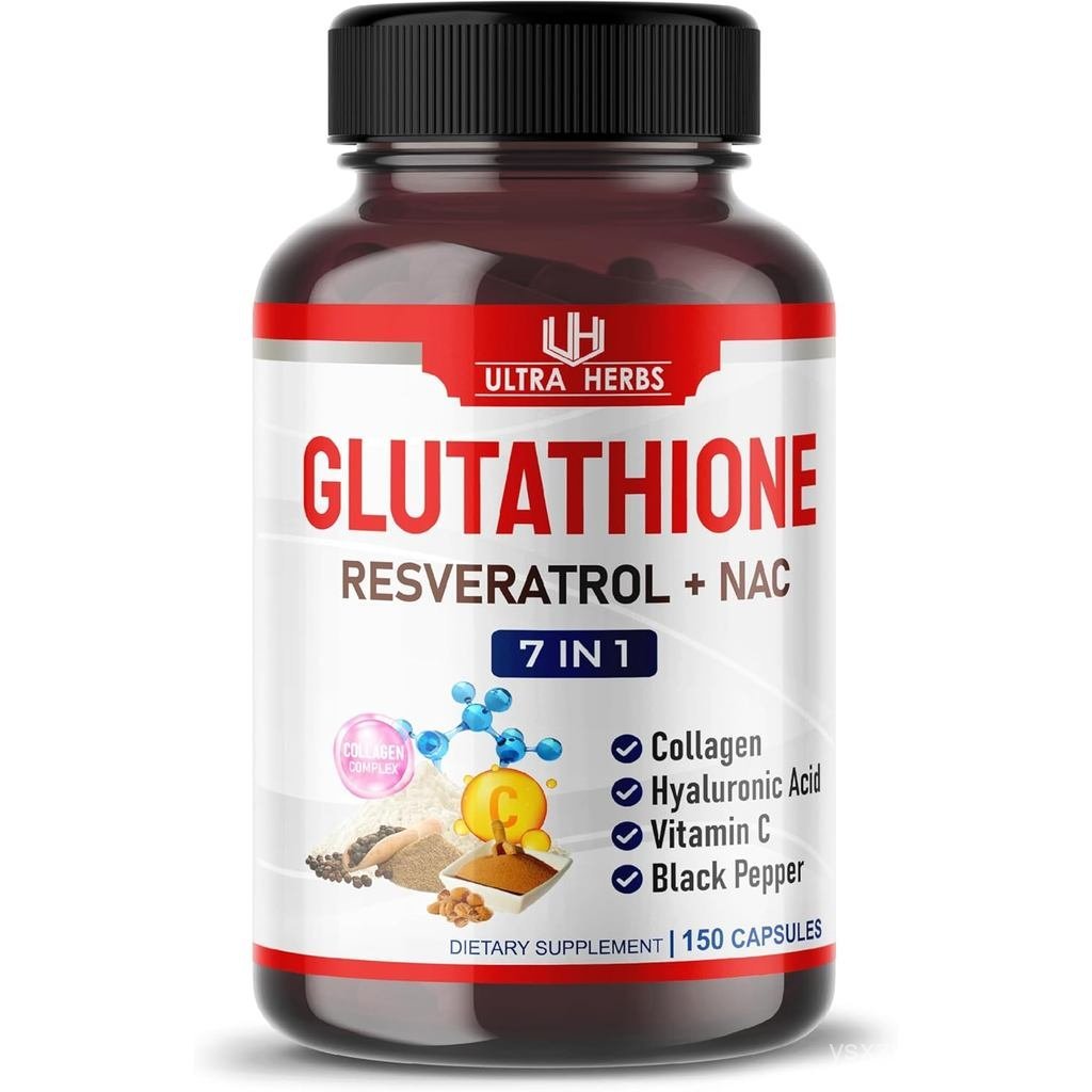 อาหารเสริมกลูตาไธโอน แอคทีฟลดฟอร์ม อุดมด้วย Resveratrol, NAC, คอลลาเจน, กรดไฮยาลูโรนิก, วิตามินซี - 