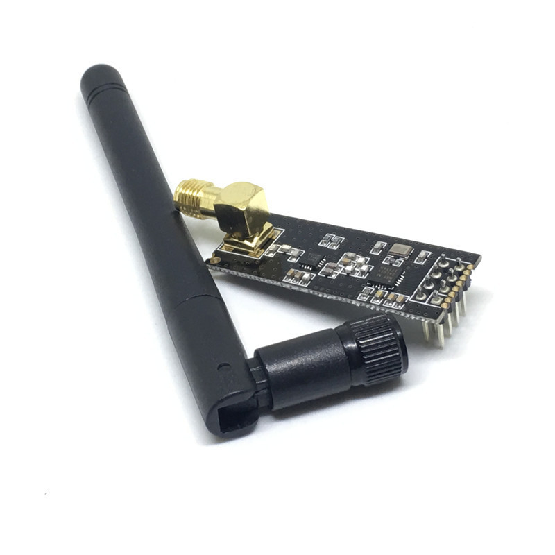 โมดูลไร้สาย NRF24L01+PA+LNA ระยะไกล 1100 เมตร พร้อมเสาอากาศ