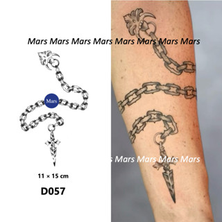 Mars Tattoo รอยสักชั่วคราว Gothic Raven คงทนนาน 2 สัปดาห์ D0…