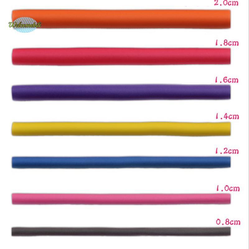 [WLB-t] 10 ชิ้นแกนดัดผมแบบยืดหยุ่นเครื่องดัดผมโฟมนุ่ม Bendy Twist Curls ใหม่