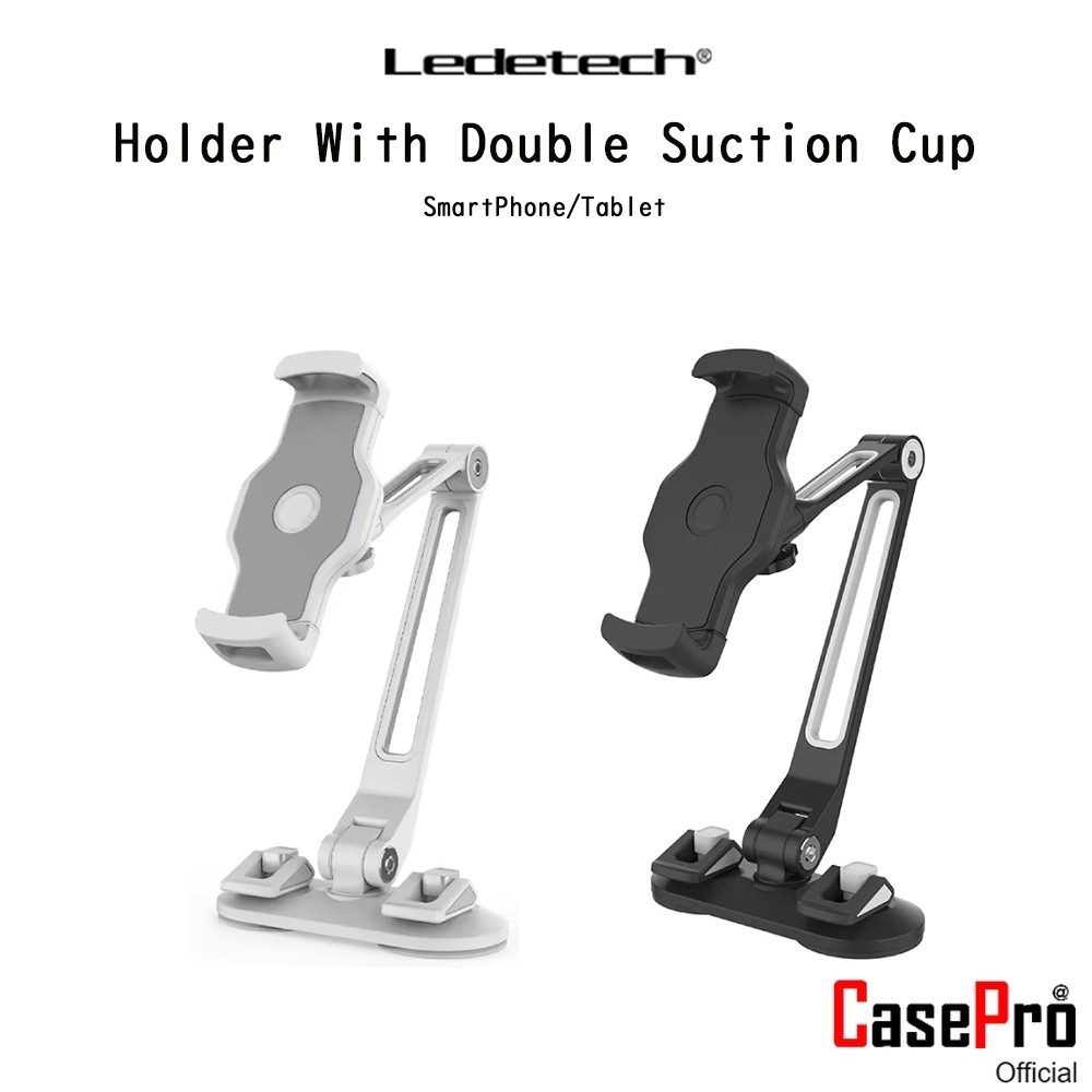 LEDETECH Holder With Double Suction Cup ขาจับโทรศัพท์มือถือแบบสูญญากาศเกรดพรีเมี่ยม สำหรับ SmartPhon