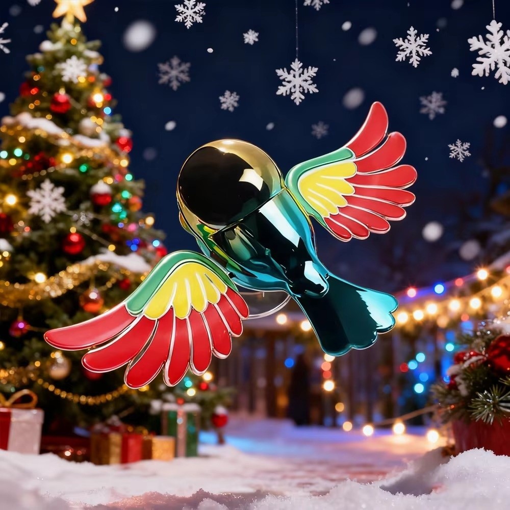 JUNMPER ตกแต่งนก, จําลองลมจําลอง Flying Bird เครื่องประดับรถยนต์พร้อมปีกกระพือลมขับเคลื่อนรถนกตกแต่งสําหรับรถยนต์รถจักรยานยนต์หรือจักรยาน - รูปที่ 6