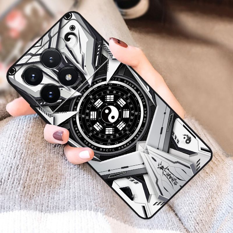 สําหรับ Redmi K70 Pro เคสโทรศัพท์อินเทรนด์ Soft Case Redmi K70 Gaming เทคโนโลยีสีดํา Redmi K70E กันก