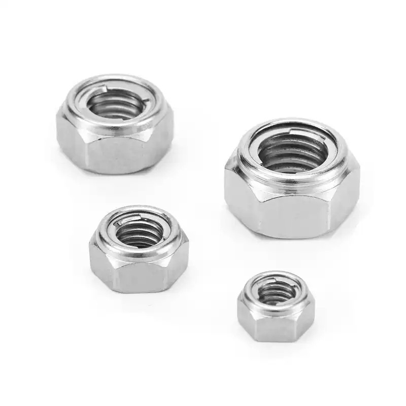 น็อตล็อคตัวเองสแตนเลส304 หกเหลี่ยม ใช้น็อตกันคลายโลหะ งานเครื่องจักร งานรถยนต์ กันสั่นสะเทือนสูง กันหลุดแน่นอน- M3/M4/M5-M30-ZHX-LB-1-MB - รูปที่ 7