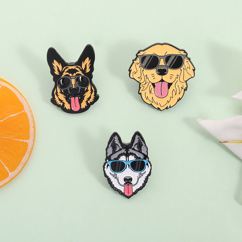 แว่นกันแดดสุนัขแบบการ์ตูน พร้อมเข็มกลัดแฟชั่น เป็นของขวัญและอุปกรณ์เสริมที่เหมาะสำหรับสุนัข - รูปที่ 4