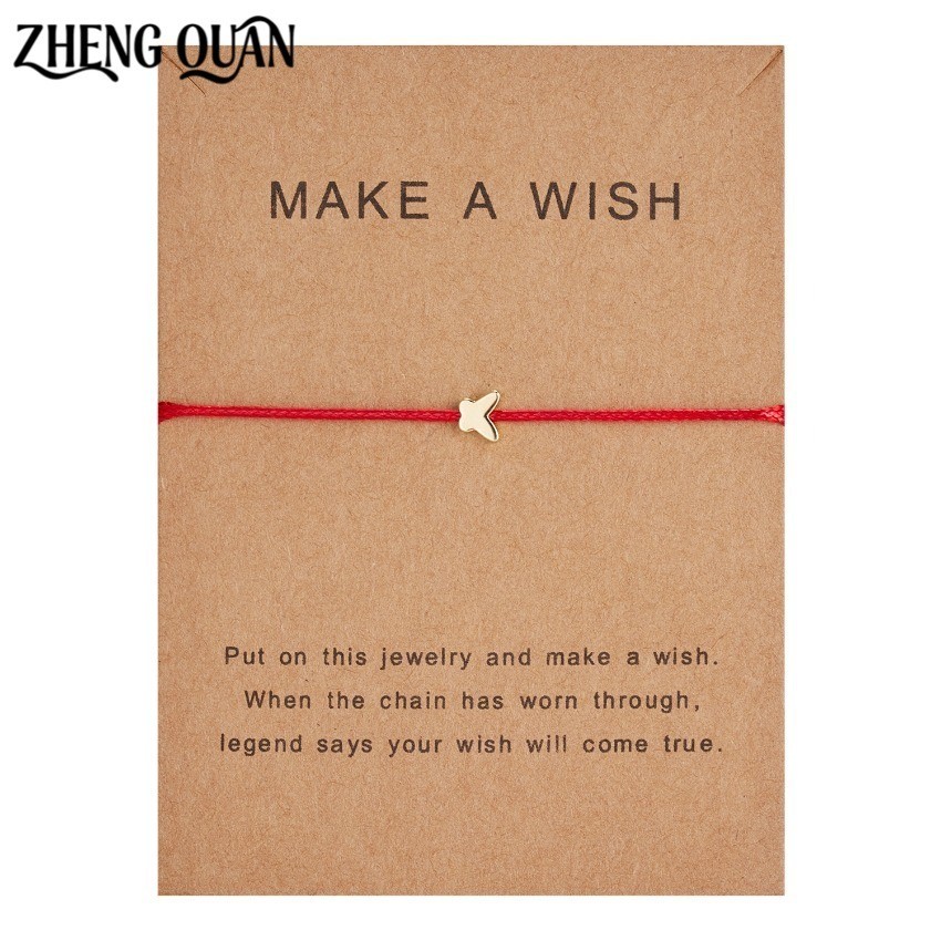 ลดล้างสต๊อก ชุดสร้อยข้อมือคู่ตาชั่วร้าย การ์ดกระดาษปมนําโชค กําไลดาวผีเสื้อ ของขวัญเครื่องประดับสําหรับผู้ชายผู้หญิง เครื่องประดับทํามือปรั