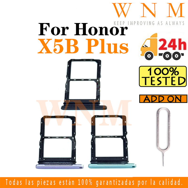 สําหรับ Honor X5B Plus ถาดซิมการ์ดซิมการ์ดผู้ถือช่องใส่การ์ด Reader SD Slot อะแดปเตอร์เปลี่ยน Part