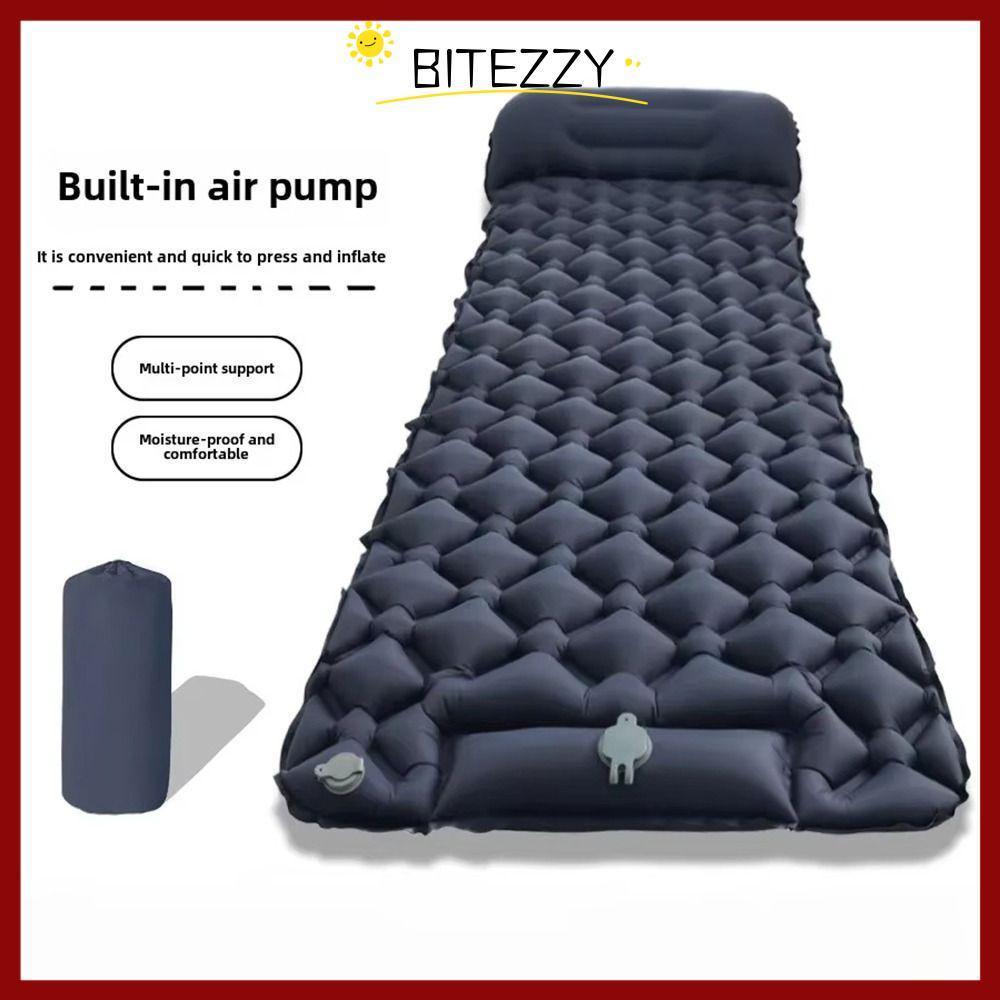 BITEZZY ที่นอนแคมปิ้งเป่าลม พร้อมฟังก์ชั่นกันความชื้น และน้ำหนักเบาทะเลียสำหรับการพกพา