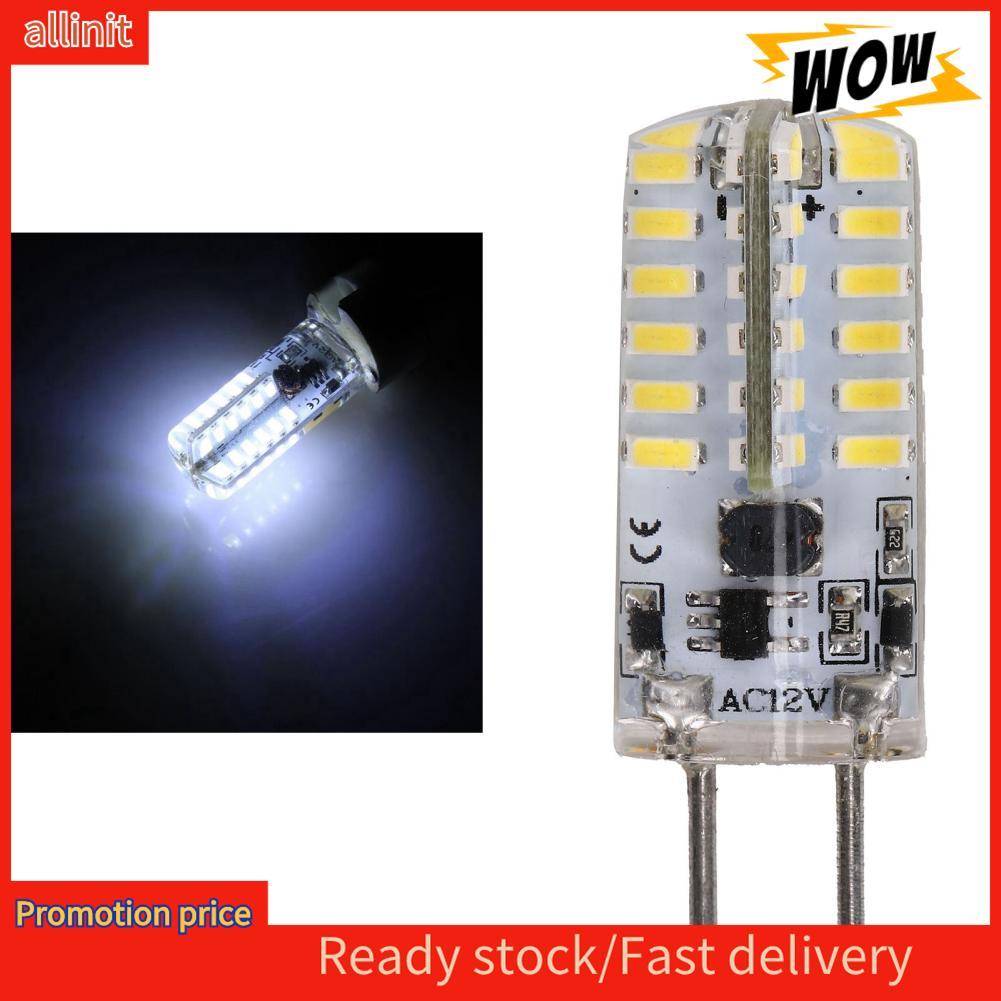 Allinit Garosa GY6.35 Bipin ฐานหลอดไฟ LED 48LED ซิลิโคนขนาดเล็ก 3W 300LM DC 12V สำหรับโคมระย้าโคมไฟเ
