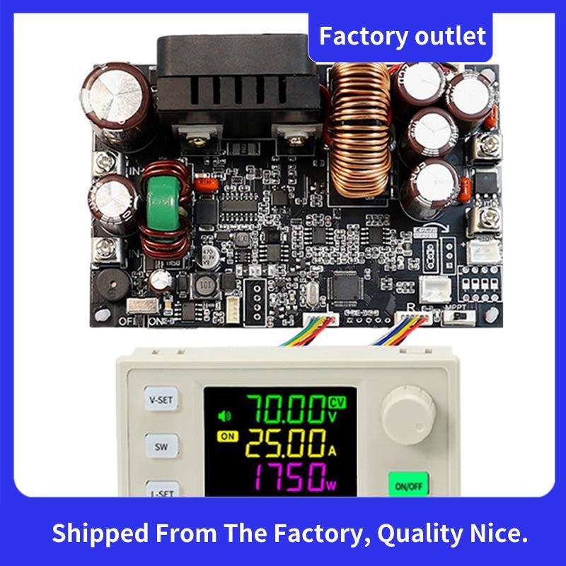 XY7025 CNC DC Buck แหล่งจ่ายไฟควบคุมแบบปรับได้แรงดันคงที่และหน้าจอสีกระแสไฟคงที่ 70V/25A/1750W