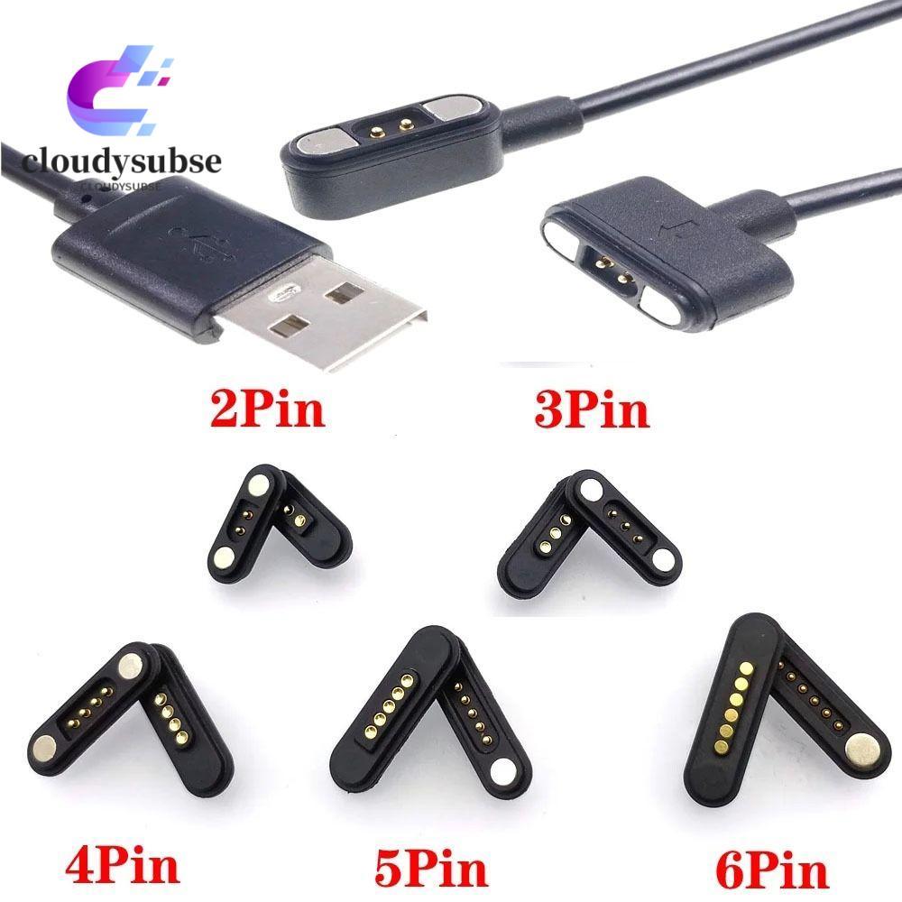 CLOUD Pogopin Magnetic Connector, 2A กันน้ํา DC Magnetic Pogo Pin Connector, 2Pin 3Pin 4Pin 5Pin Spa