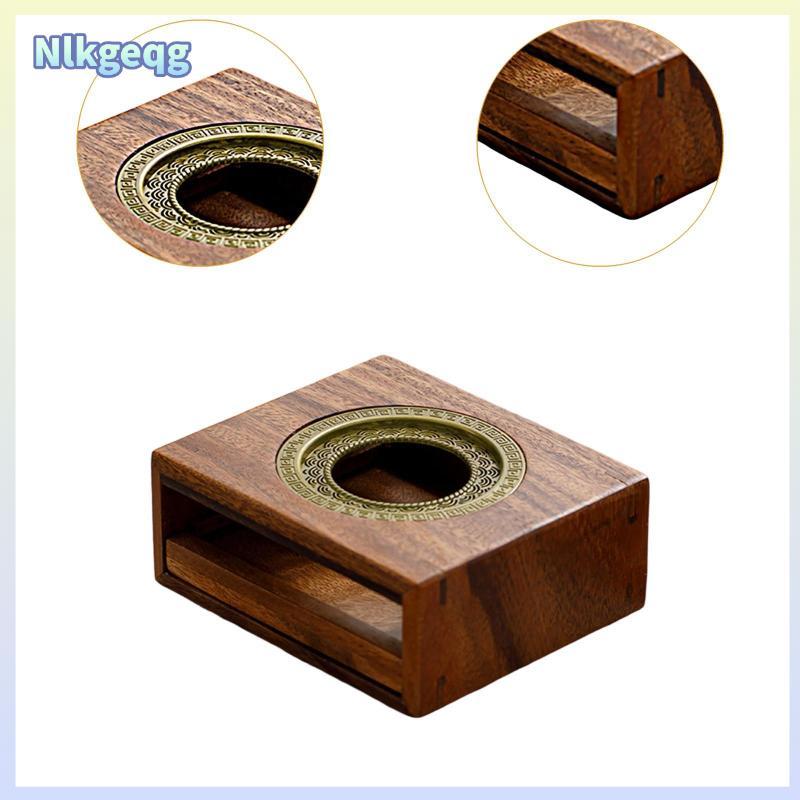 [nlkgeqg] กาน้ําชาไม้อุ่นที่วางทีไลท์อาหารโต๊ะในร่มกลางแจ้งแบบพกพา