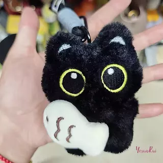 YosunRui] ตุ๊กตาน่ารัก Big Eyed ตุ๊กตาสีดําจี้สาวกระเป๋าเป้สะพายหลังจี้ตุ๊กตากระเป๋าคู่พวงกุญแจโทรศัพท์ Charms กระเป๋าจี้อุปกรณ์เสริมใหม่