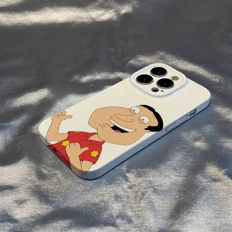 เคสโทรศัพท์พลาสติกเปลือกแข็งป้องกันสนุกอเมริกันแอนิเมชั่น Q Brother ใช้งานร่วมกับ iPhone 17PROMAX 16