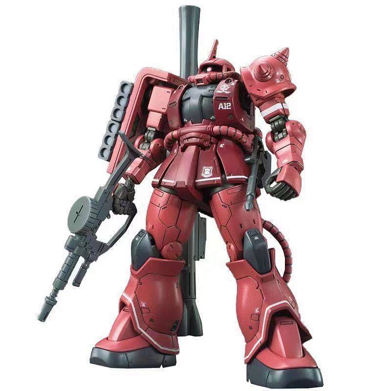 New Product Spot Match Red Huixing Version Red Zaku Free Bracket Stickers 1:144 Assembled Toys 5TFe
