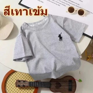 เสื้อยืดแขนสั้นสำหรับเด็ก ปักลายเท่ ทันสมัย ​​มีสไตล์ หล่อเหลา สไตล์เกาหลี ใช้งานได้หลากหลาย น้ำหนักเบา ระบายอากาศได้ดี