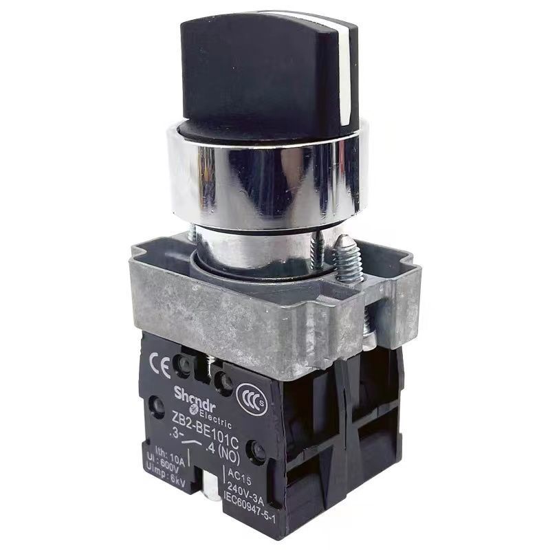 สวิตช์หมุน Schneider รุ่น XB2BD21C/BD33C แบบ 2/3 ตำแหน่ง ระบบล็อคและรีเซ็ตอัตโนมัติ