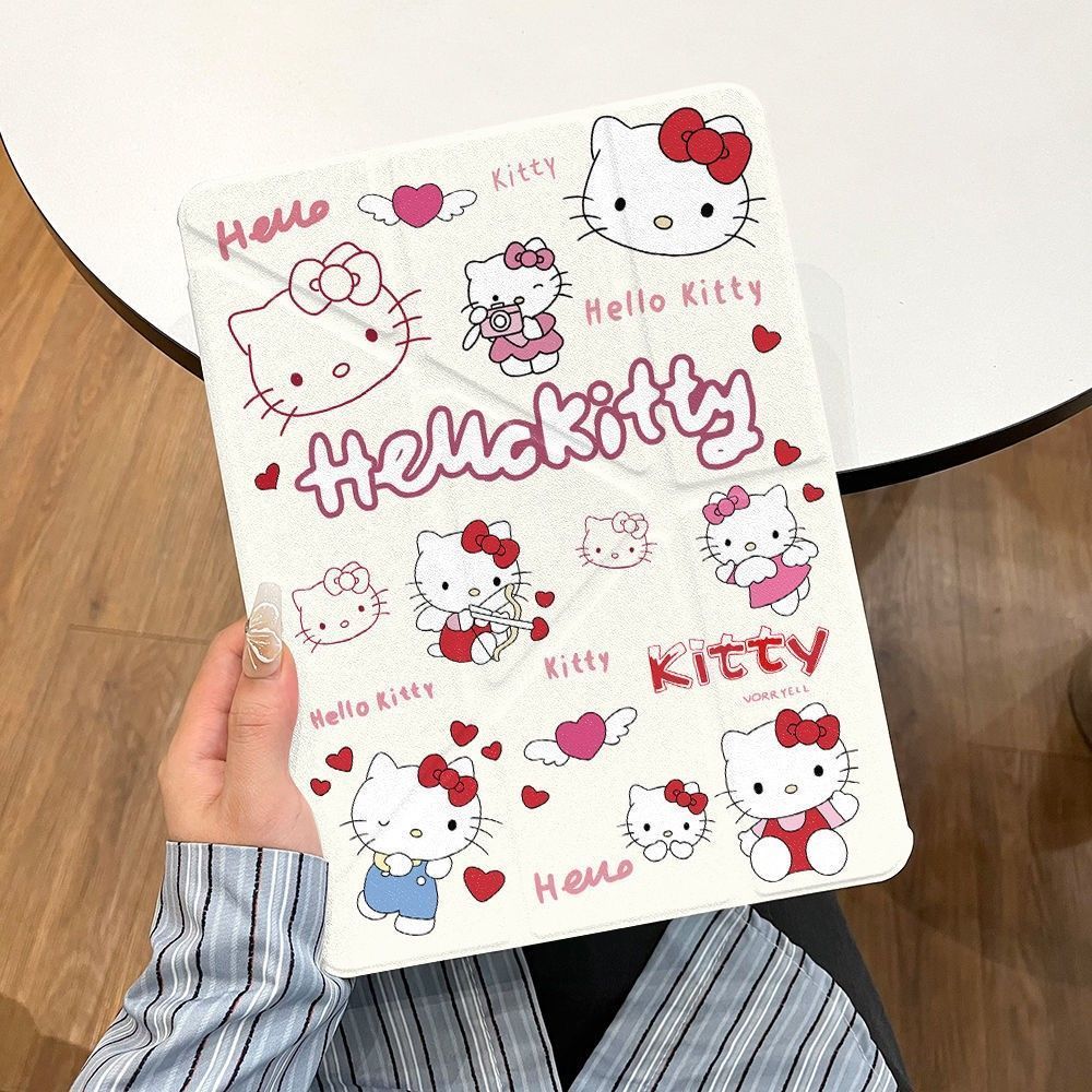 Love KT Cat Graffiti Apple ipad10 เคสป้องกัน รุ่นที่ 11 ipad gen 10 case air5 ipad air 6 iPad 10.2 p