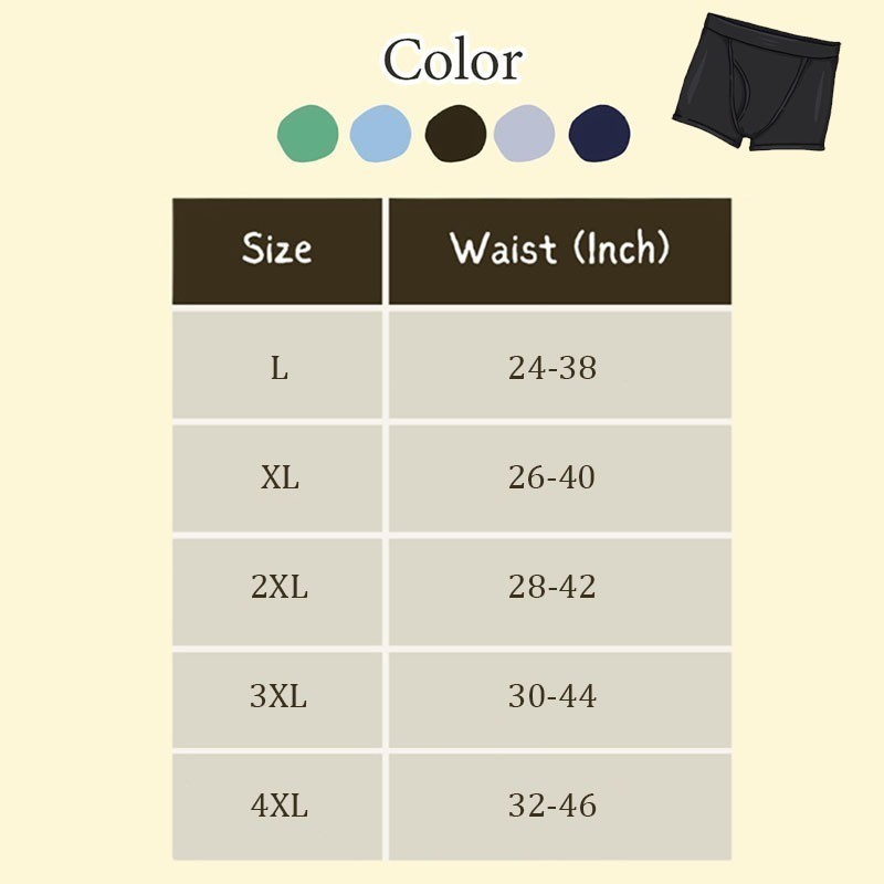 [แพ็ค 5 ชิ้น] กางเกงชั้นในชายดีไซน์เก๋ สีสันสดใส สวมใส่สบาย ทนทาน ยืดหยุ่น ระบายอากาศได้ดี แห้งเร็ว [จัดส่งจากประเทศไทย] - รูปที่ 6