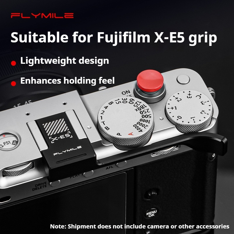 ใช้งานร่วมกับ Fujifilm X-E5 กล้อง Thumb Grip ฝาครอบรองเท้าร้อน, Anti-Slip Handle Grip สําหรับ Fujifi