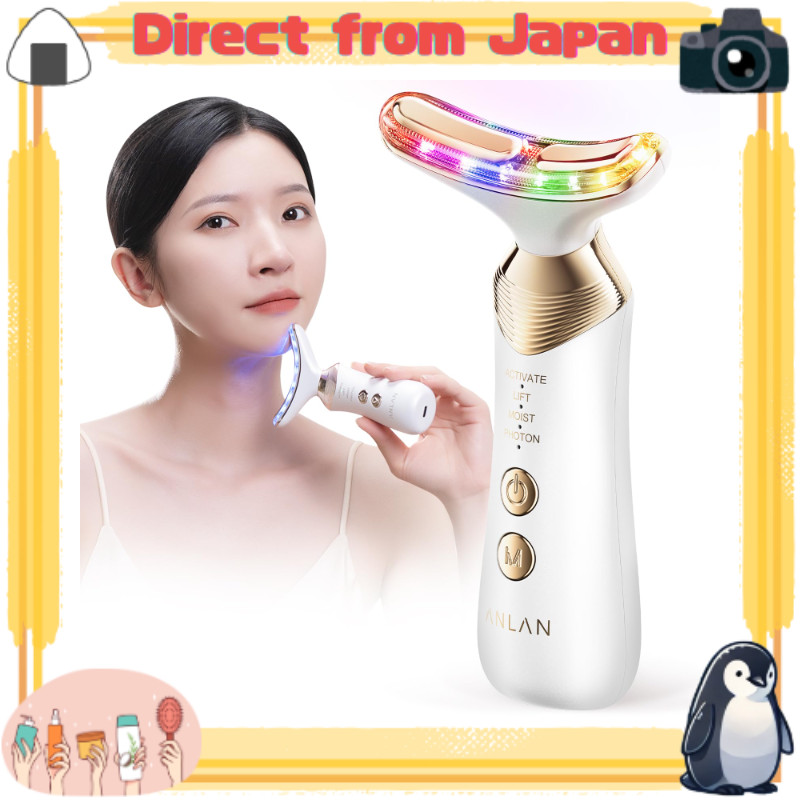 ANLAN เครื่องนวดหน้า โรลเลอร์กัวซา ยกกระชับ EMS ความร้อน ดูแลผิวหน้า ดูแลร่างกาย ชาร์จได้ น้ำหนักเบา