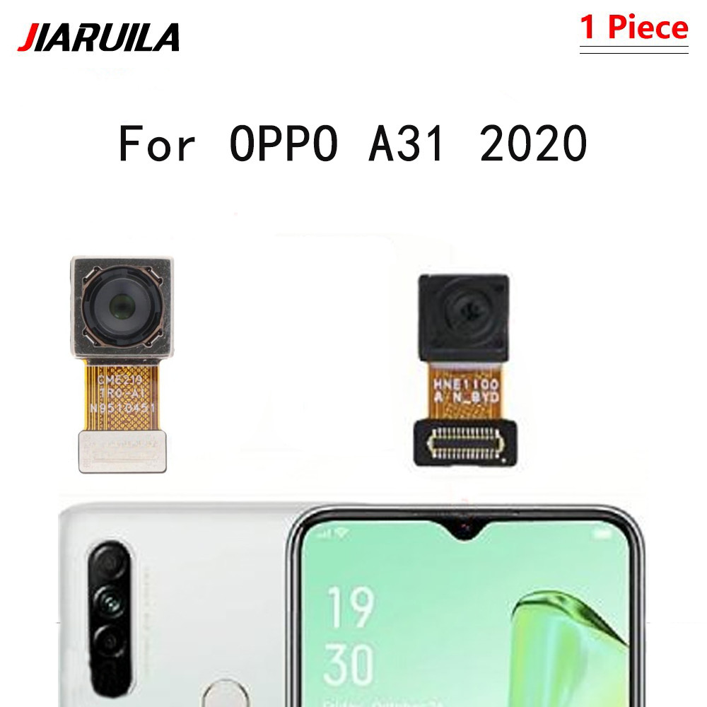 ด้านหลังกล้องด้านหลังด้านหน้า Facing กล้องโมดูล Flex Cable Replacement สําหรับ OPPO A31 2020