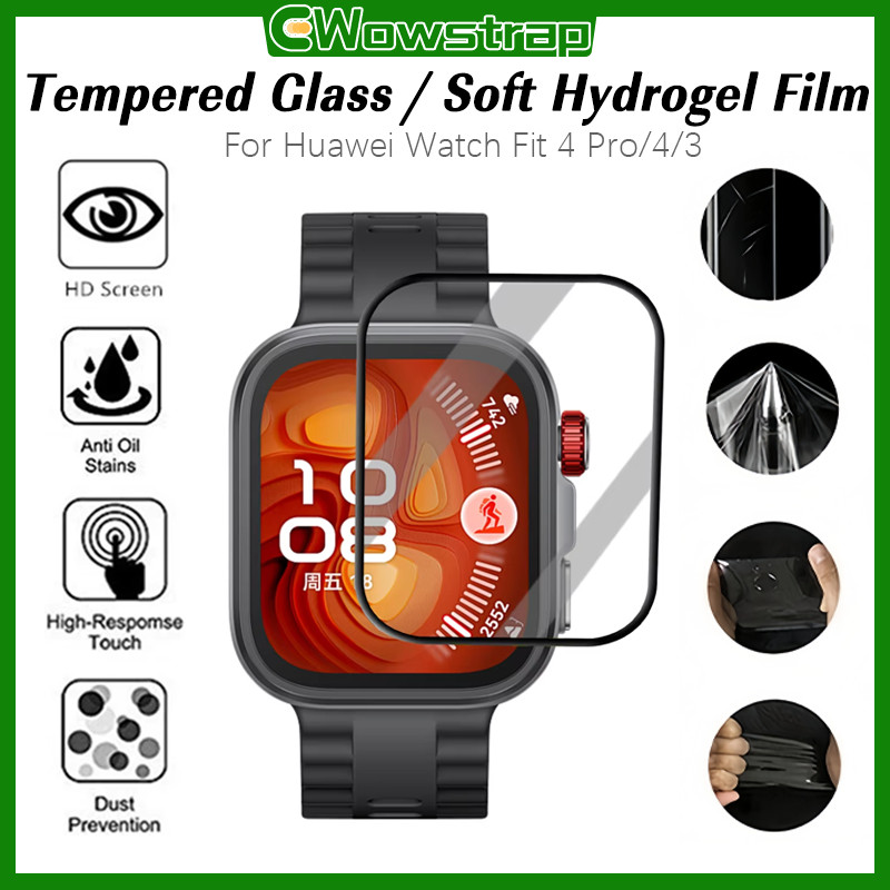 ฟิล์มแก้วนิรภัย for Huawei Watch Fit 4 Pro/4 3D กระจกนิรภัย / ฟิล์มนุ่ม ฟิล์มป้องกันหน้าจอ for Smartwatch Huawei Fit 3