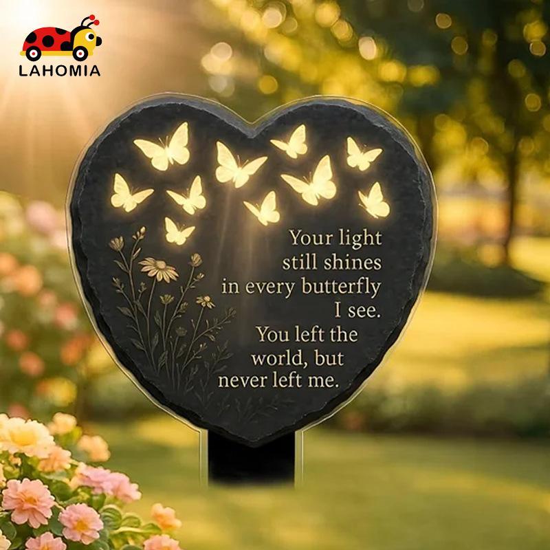 [Lahomia] Garden Stake Remembrance Plaque Memorial Plaque กันน้ํา,สําหรับสนามหญ้าลานกลางแจ้ง