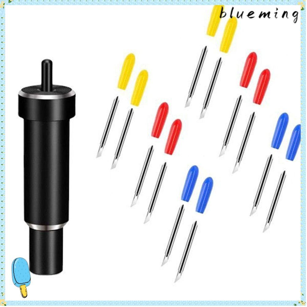 ใบมีดพล็อตเตอร์ BLUEMING, เปลี่ยนใบมีดตัดลึก 30 45 60 องศา, ที่วางใบมีดเรียบโลหะสําหรับ Cricut Explo