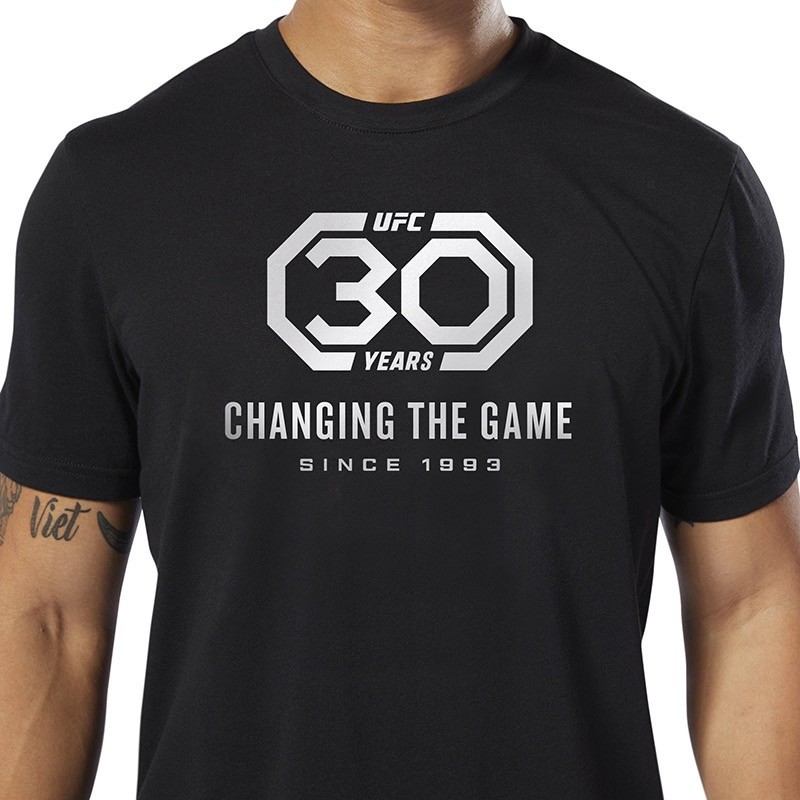 UFC Anniversary T-shirt Fighting Boxing Mixed Fight Cotton Black Sports T-shirt