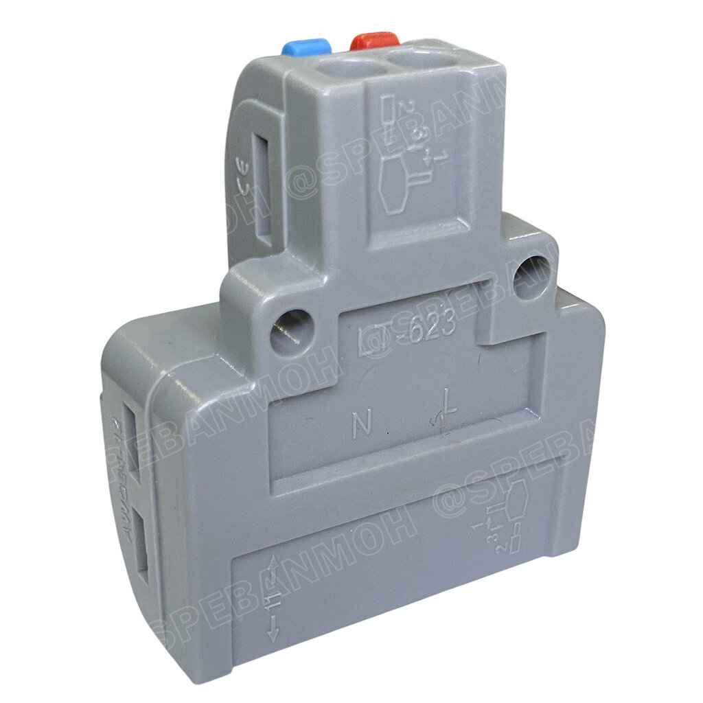[ 1 ชิ้น ] LT-623 ตัวแยกสาย 3 ช่อง 2ชุด เข้า 3 ออก 6 32A 450V เทอร์มินอลต่อสายไฟ Terminal LT Series ตัวแยกสายแบบถอดได... - รูปที่ 3