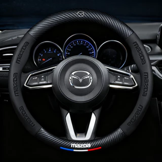 คาร์บอนไฟเบอร์พวงมาลัยรถ Breathable Anti Slip พวงมาลัยสําหรับ MAZDA 3 Bk Bl 323 AXla Atenza CX-3 CX-4 Cx5