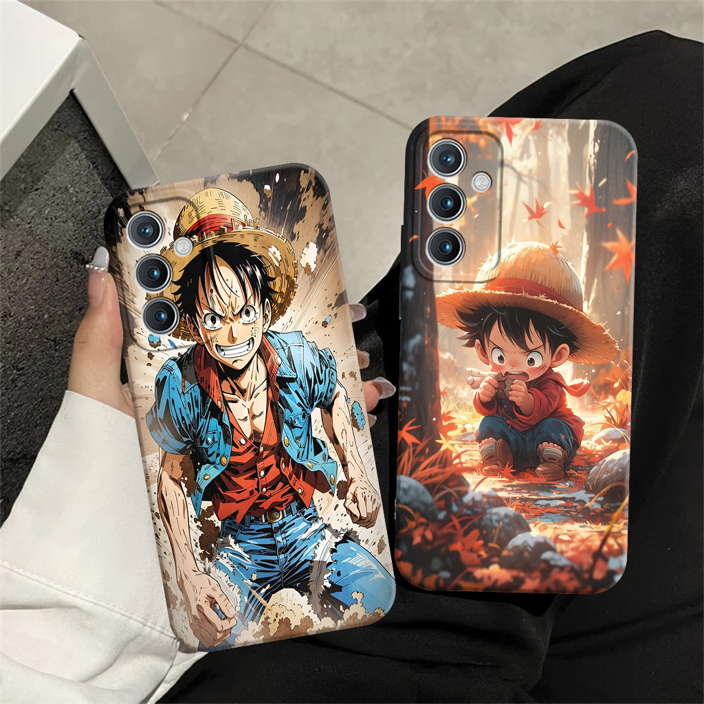เคส Samsung A35 5G - เคส Samsung A55 5G Softcase ยืดหยุ่น Procamera Luffy Motif เคสกันชน One Piece