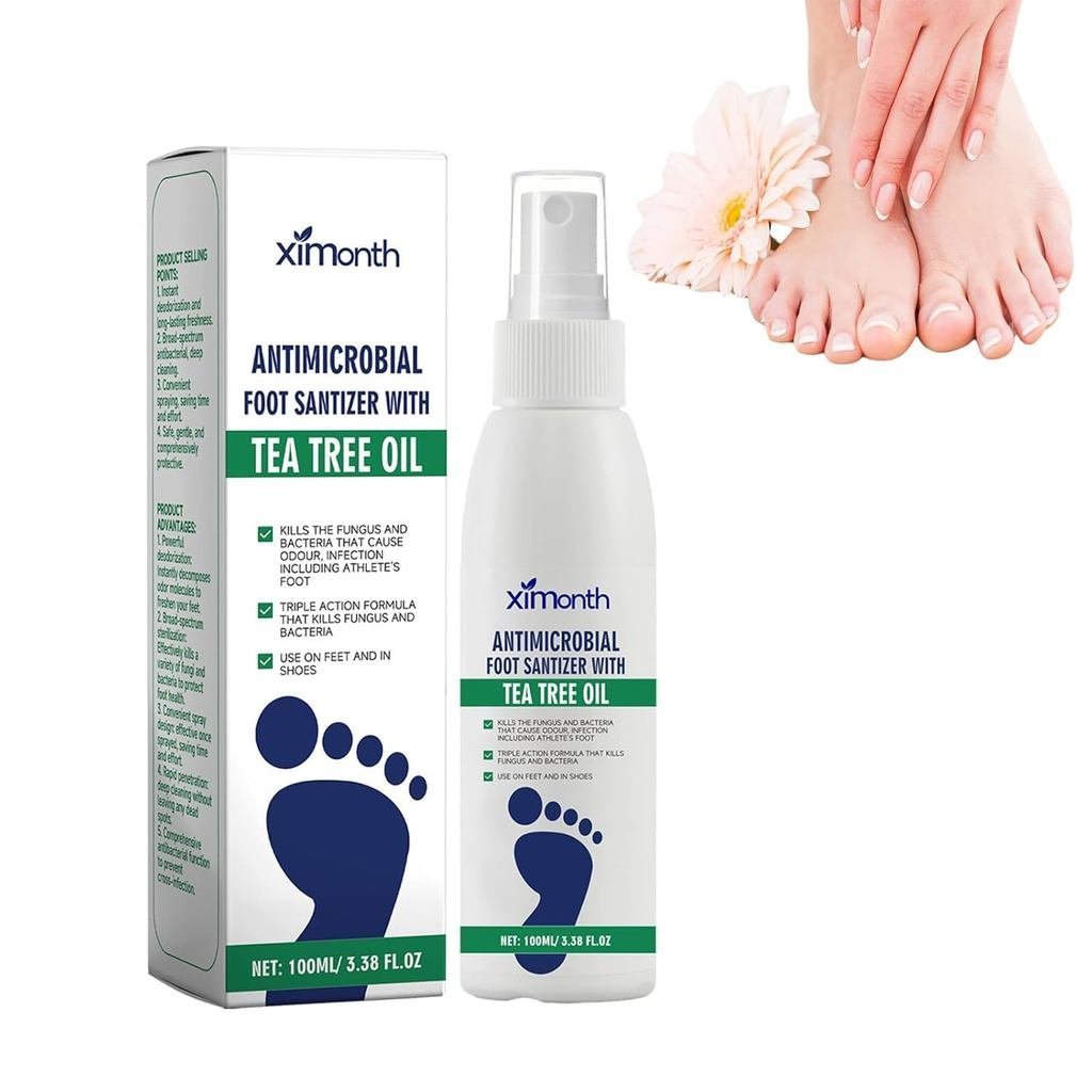 Ximonth Foot Sanitizer Spray with Tea Tree Oil, Tea Tree Oil Foot Spray