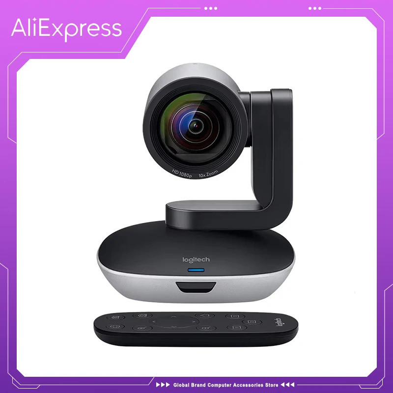 Logitech Cc2900ep Ptz Pro 2 Hd1080p กล้องการประชุมทางวิดีโอเว็บแคมสําหรับวิดีโอ
