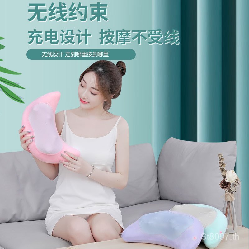 นวดกลับสมาร์ทไฟฟ้าคอนวดเอวหมอนนวดเบาะหมอนกระดูกสันหลังส่วนคอทั้งร่างกายสะโพกขานวด NPU1