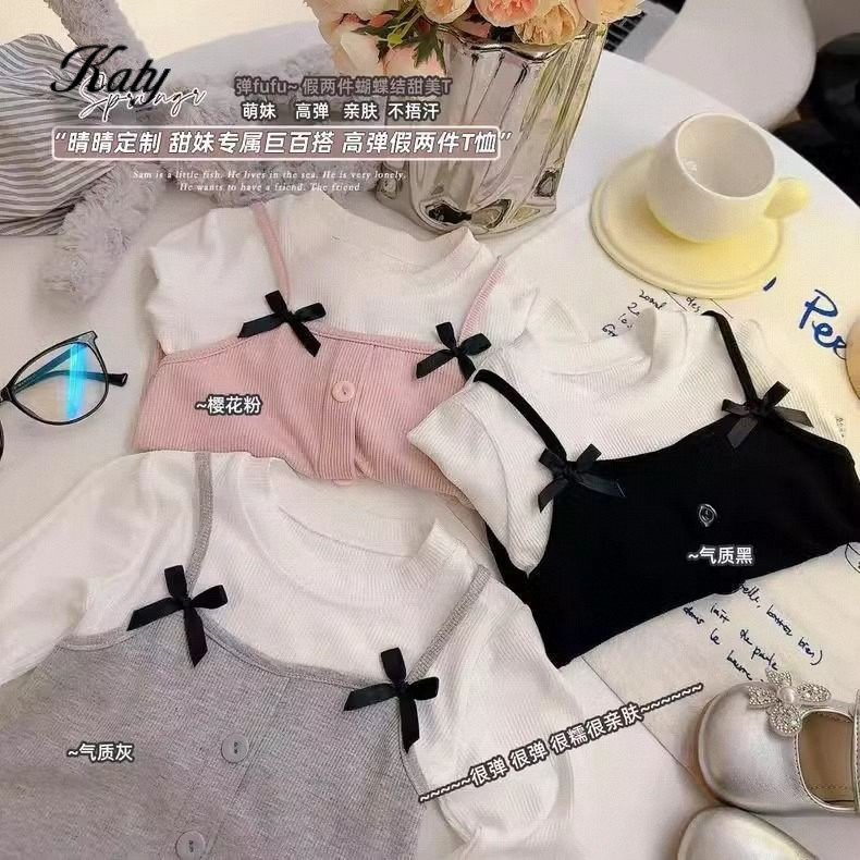 เสื้อแขนยาวสไตล์เกาหลีสำหรับทารก ฤดูใบไม้ผลิและฤดูใบไม้ร่วง ออกแบบให้มีสไตล์เรียบหรูเหมือนเจ้าหญิง