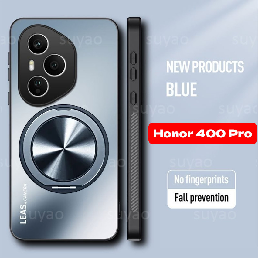 400 Pro สมาร์ท 2025 เคสโทรศัพท์หรูหรา Matte พร้อมแหวนสําหรับ Honor 400 Pro Honor 400 Lite X9D X7D X6