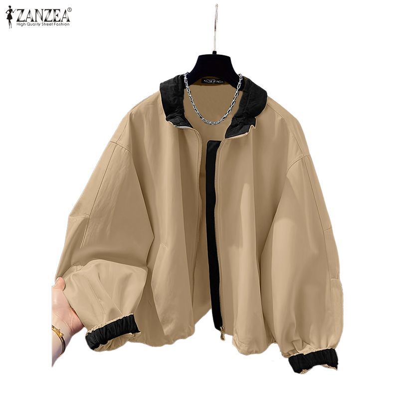 ZANZEA เสื้อแจ็คเก็ตแฟชั่นแขนยาวสไตล์เกาหลี สำหรับ 여성