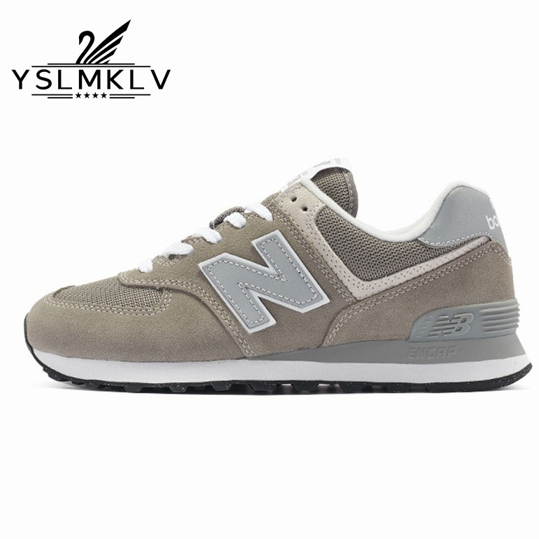 574 ซีรีส์ (ML574EVG) คลาสสิกย้อนยุคพื้นหนาทนต่อการสึกหรอกันกระแทก rebound สบายรองเท้าวิ่งลําลองตัดต