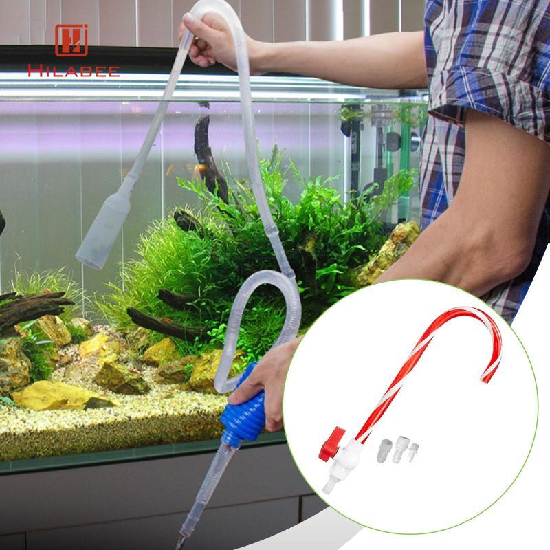 [hilabee] Aquarium Water Filler Aquarium Accessories พร้อมสวิตช์ไหลทนทานสําหรับถังปลาที่มีประสิทธิภา