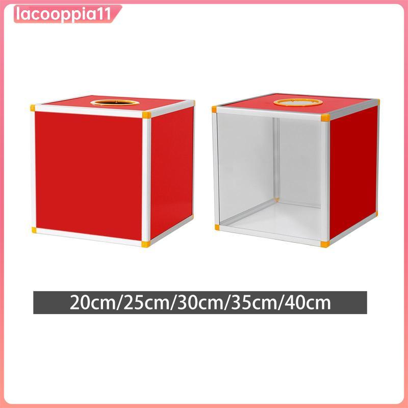 [lacooppia11] Lucky Draw Box Raffle Case Storage Ticket Box Collection Box Square Raffle Ball
