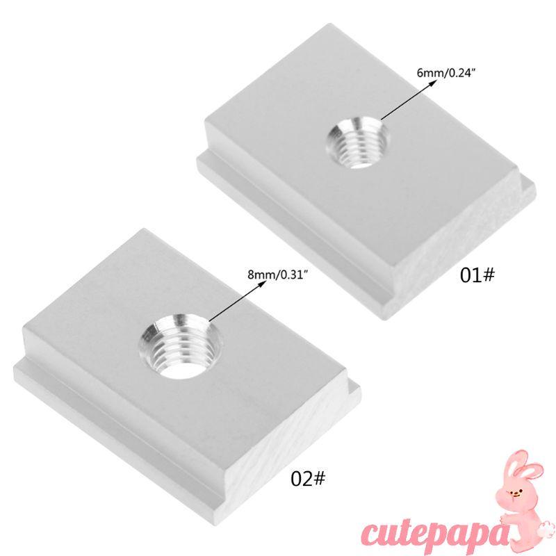 Cutep M6 M8 T-slot T-เลื่อนอ่อนนุชสําหรับงานไม้เครื่องมือสล็อต Fastener Jigs Pressi