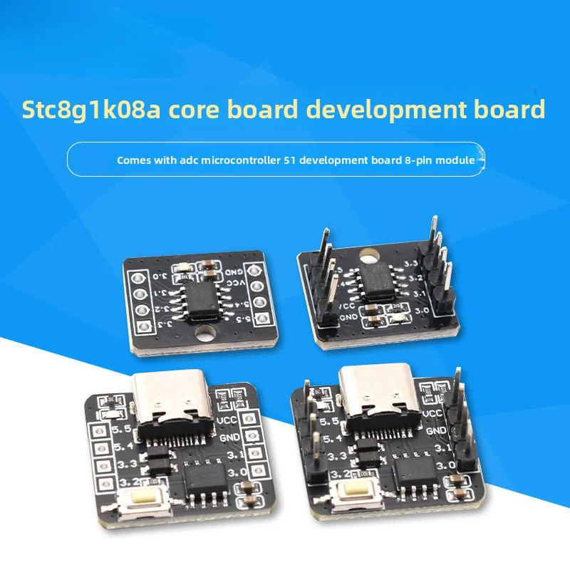 STC8G1K08ACore บอร์ดพัฒนามาADCMicrocontroller51Development Board8Foot Module